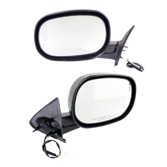 Driver and Passenger Side Mirrors, Power Adjust, Manual Folding, Non-Heated, Textured Black, No Signal Light, No Memory, No Puddle Light, No Auto-Dimming, No Blind Spot Feature