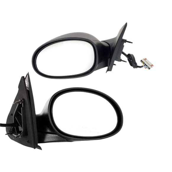 Driver and Passenger Side Mirror, Power Adjust, Non-Heated, Manual Folding, Paintable, No Signal Light, No Memory, No Puddle Light, No Auto-Dim, No Blind Spot Feature