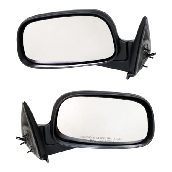 Driver and Passenger Side Mirrors, Power Adjust, Manual Folding, Non-Heated, Textured Black, No Signal Light, No Memory, No Puddle Light, No Auto-Dimming, No Blind Spot Feature