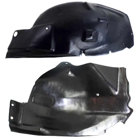 Front, Passenger Side, Front and Rear Section, Fender Liner