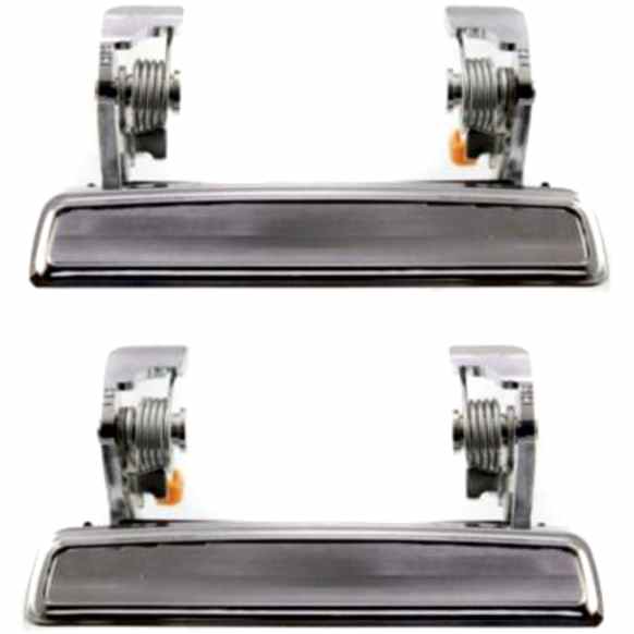 1973-1979 Ford F-250 - Front, Driver and Passenger Side Exterior Door Handles, Chrome, Without Key Hole