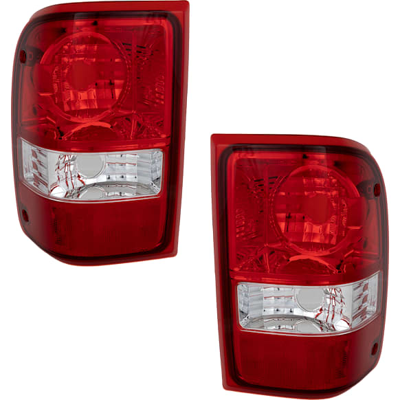 Driver and Passenger Side Halogen Tail Light, Without bulb(s), OE Replacement, CAPA Certified