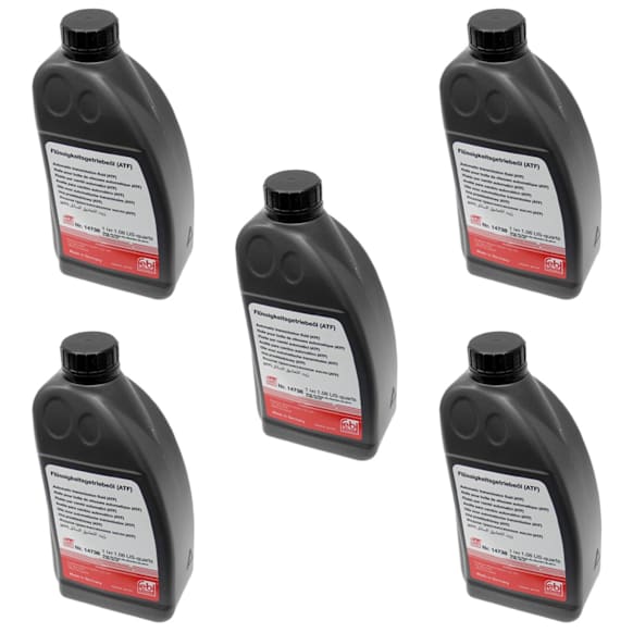 2001 Volkswagen Jetta - Automatic Transmission Fluid, enginedesignationname: AWW, Set of 5, 1 Liter