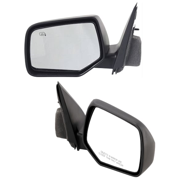Mirror, Power Adjust, Heated, Manual Folding, Textured Black, No Signal Light, No Memory, No Puddle Light, No Auto-Dim, No Blind Spot Feature