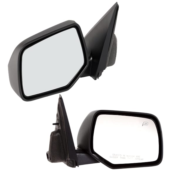 Mirror, Power Adjust, Heated, Manual Folding, Textured Black, No Signal Light, No Memory, No Puddle Light, No Auto-Dim, No Blind Spot Feature