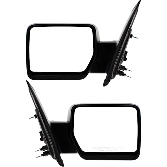 Driver and Passenger Side Mirror, Power Adjust, Non-Heated, Manual Folding, Textured Black, No Signal Light, Without Memory Recall, No Puddle Light, No Auto-Dimming, No Blind Spot Feature