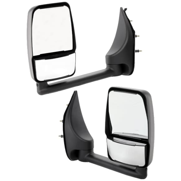 Towing Mirror, Manual Adjust, Non-Heated, Manual Folding, Paintable, No Signal Light, No Memory, No Puddle Light, No Auto-Dim, No Blind Spot Feature