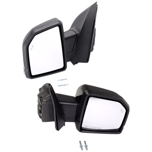 Mirror, Power Adjust, Heated, Power Folding, Paintable, In-housing Signal Light, With Memory, With Puddle Light, No Auto-Dim, With Blind Spot Detection in Glass