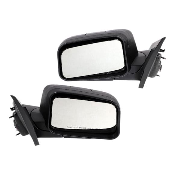 Driver and Passenger Side Mirrors, Power Adjust, Manual Folding, Non-Heated, Textured Black, No Signal Light, No Memory, No Puddle Light, No Auto-Dimming, No Blind Spot Feature