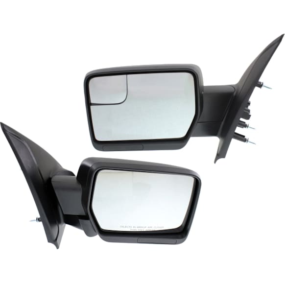 Driver and Passenger Side Mirror, Power Adjust, Non-Heated, Manual Folding, Paintable, No Signal Light, No Memory, No Puddle Light, No Auto-Dim