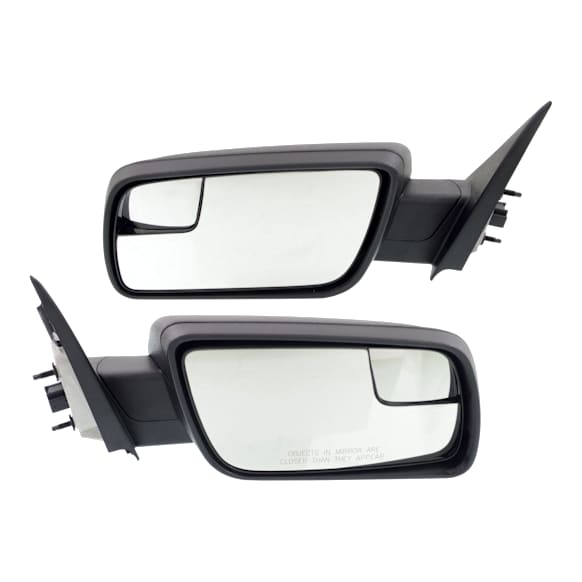 Driver and Passenger Side Mirrors, Power Adjust, Manual Folding, Non-Heated, Textured Black, No Signal Light, No Memory, No Puddle Light, No Auto-Dimming, With Blind Spot Glass
