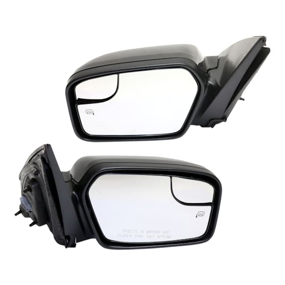 Driver and Passenger Side Mirrors, Power Adjust, Non-Folding, Heated, Paintable, No Signal Light, No Memory, No Puddle Light, No Auto-Dimming, With Blind Spot Glass