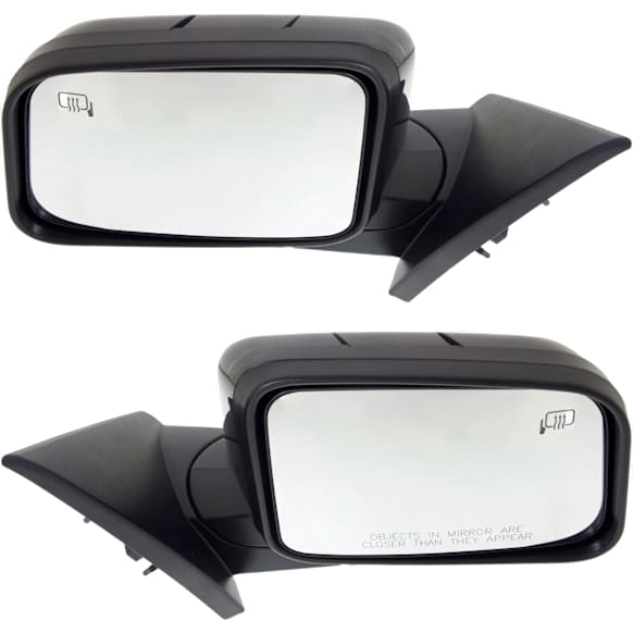 Driver and Passenger Side Mirrors, Power Adjust, Manual Folding, Heated, Paintable, No Signal Light, With memory, With Puddle Light, No Auto-Dimming, No Blind Spot Feature