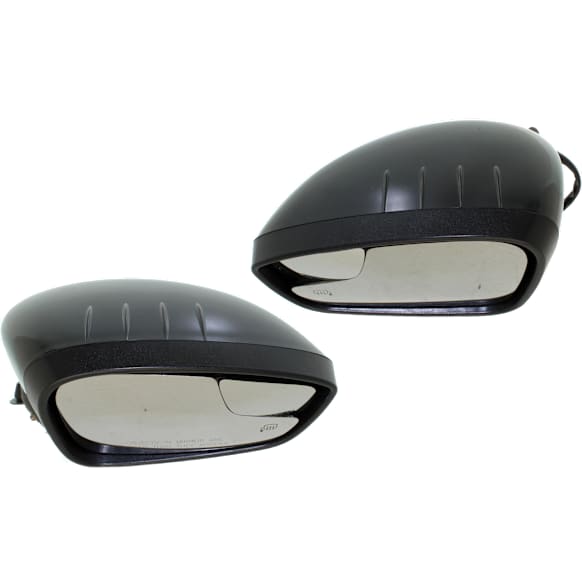 Driver and Passenger Side Mirrors, Power Adjust, Manual Folding, Heated, Paintable, In-housing Signal Light, No Memory, No Puddle Light, No Auto-Dimming, With Blind Spot Glass