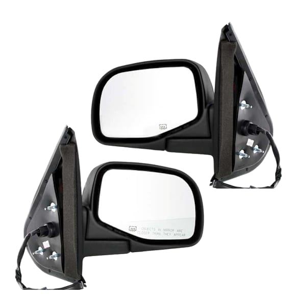 Driver and Passenger Side Mirrors, Power Adjust, Manual Folding, Heated, Textured Black, No Signal Light, No Memory, No Puddle Light, No Auto-Dimming, No Blind Spot Feature