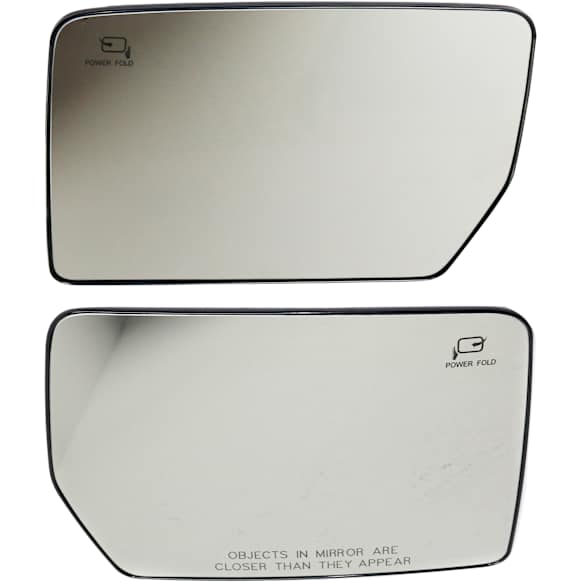 2007 Lincoln Mark LT Base - Mirror Glass Driver and Passenger Side, For Models With Non-Towing Mirror, Heated, No Blind Spot Feature, No Signal Light