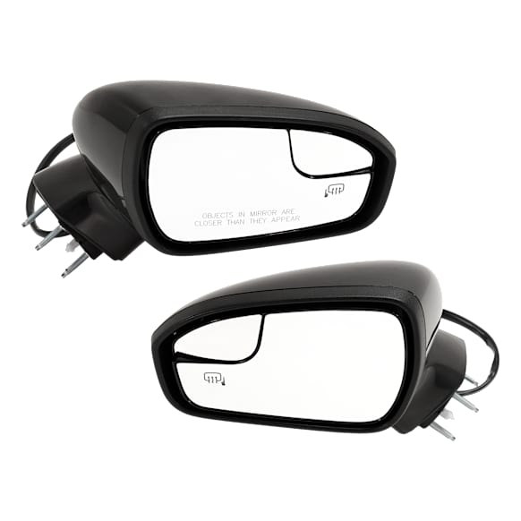 Driver and Passenger Side Mirrors, Power Adjust, Manual Folding, Heated, Paintable, In-housing Signal Light, With memory, With Puddle Light, No Auto-Dimming, No Blind Spot Feature