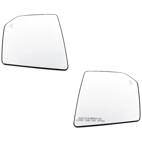 Driver and Passenger Side Mirror Glass, Heated, With Blind Spot Detection in Glass No Auto-Dim