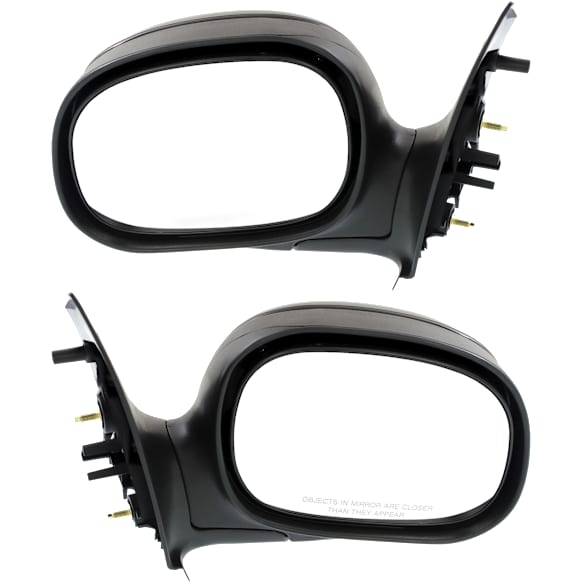 Driver and Passenger Side Mirror, Manual Adjust, Non-Heated, Manual Folding, Paintable, No Signal Light, No Memory, No Puddle Light, No Auto-Dim, No Blind Spot Feature, Contour Style