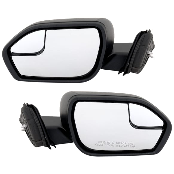 Driver and Passenger Side Mirrors, Power Adjust, Manual Folding, Non-Heated, Textured Black, No Signal Light, No Memory, No Puddle Light, No Auto-Dimming, No Blind Spot Feature