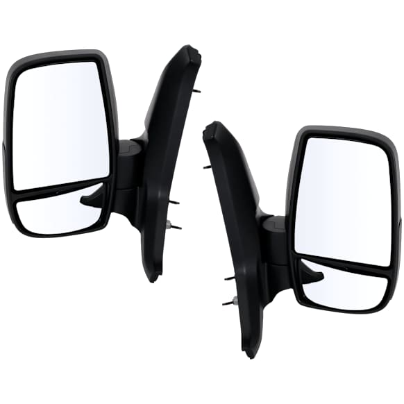 Driver and Passenger Side Mirrors, Power Adjust, Non-Heated, Manual Folding, Textured Black