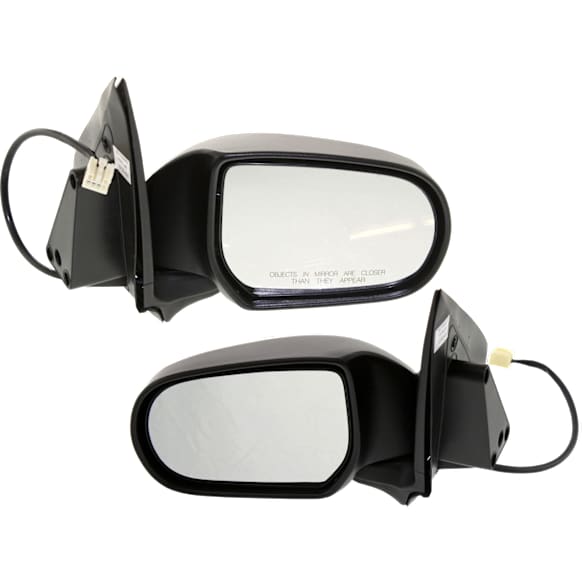 Driver and Passenger Side Mirrors, Power Adjust, Manual Folding, Non-Heated, Textured Black, No Signal Light, No Memory, No Puddle Light, No Auto-Dimming, No Blind Spot Feature
