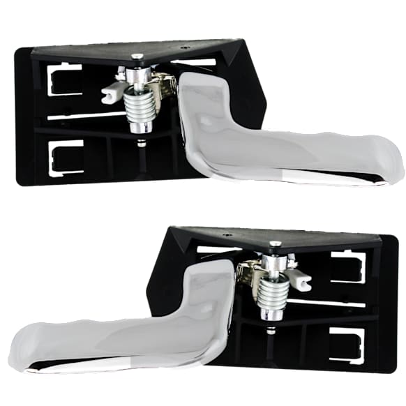 1999-2006 Chevrolet Silverado 1500 - Front, Driver and Passenger Side Interior Door Handles, Chrome, without Door Lock Hole, 4-Door, Sport Utility