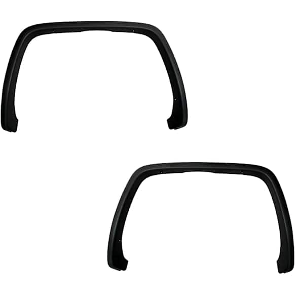 2015 GMC Sierra 1500 - Rear, Driver and Passenger Side Fender Trim, Textured Black, CAPA Certified
