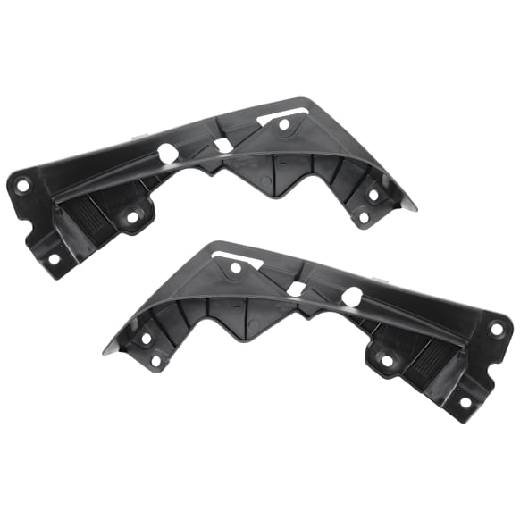 Front, Driver and Passenger Side Valance, Spoiler, Black