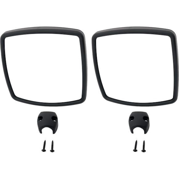 Driver and Passenger Side Mirror, Manual Adjust, Non-Heated, Non-Folding, Chrome, No Signal Light, No Memory, No Puddle Light, No Auto-Dim, No Blind Spot Feature