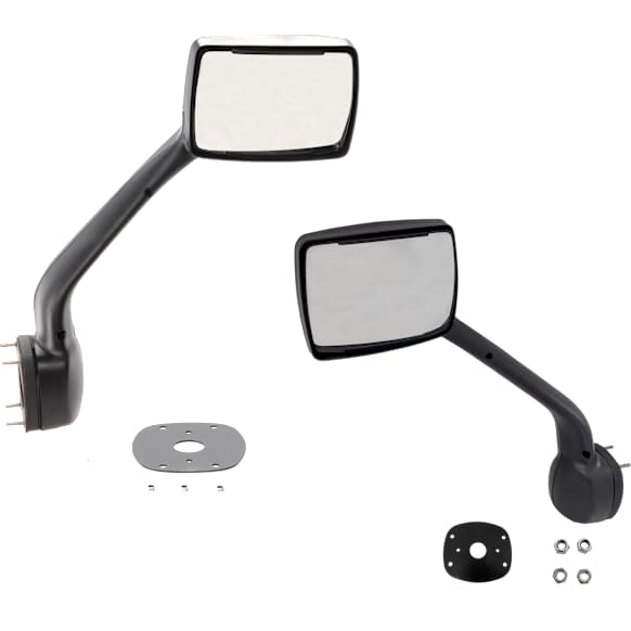 2024 Peterbilt 579 - Driver and Passenger Side Mirror, Manual Adjust, Non-Heated, Paintable, Non-Folding, No Signal Light, No Blind Spot Feature, Without Memory Recall, No Puddle Light, No Auto-Dimming