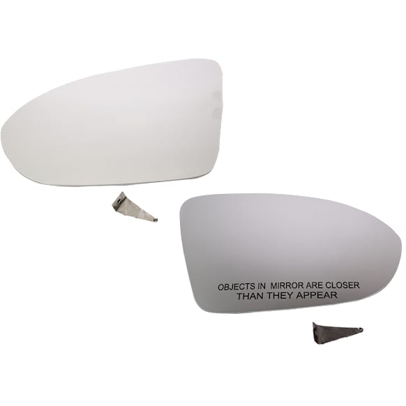 Driver and Passenger Side Mirror Glass, Non-Heated, No Blind Spot Feature, Backing Plate Included