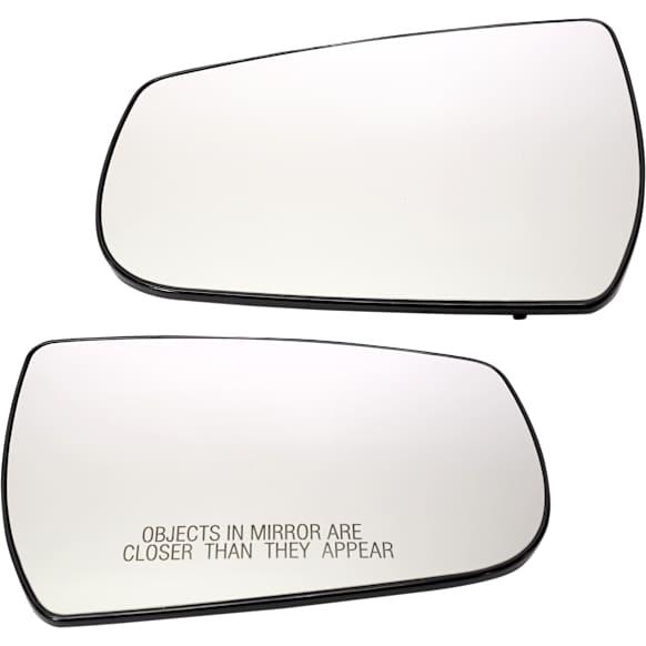 Driver and Passenger Side Mirror Glass, Non-Heated, No Blind Spot Feature, Backing Plate Included