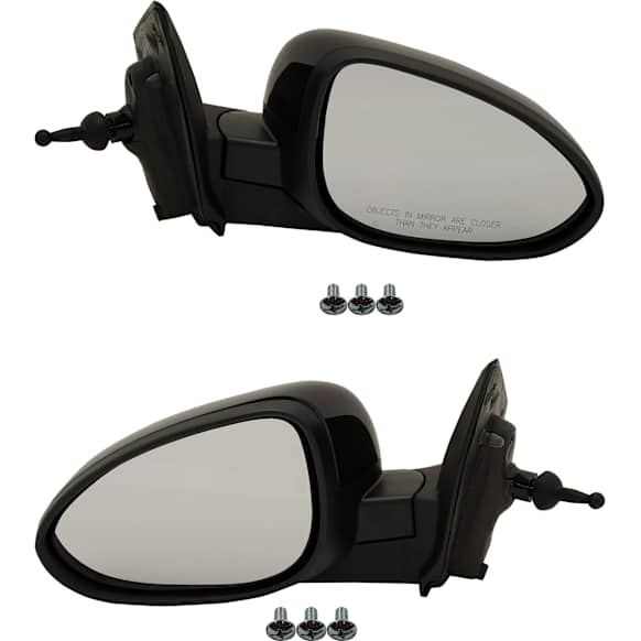 Driver and Passenger Side Mirrors, Power Adjust, Manual Folding, Non-Heated, Paintable, No Signal Light, No Memory, No Puddle Light, No Auto-Dimming, No Blind Spot Feature