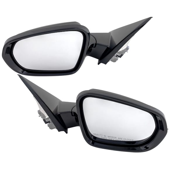 Driver and Passenger Side Mirror, Power Adjust, Heated, Manual Folding, Paintable, No Signal Light, No Memory, No Puddle Light, No Auto-Dim, No Blind Spot Feature