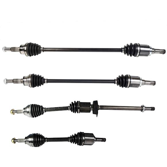 SET-GSPNCV11072-4 Front and Rear, Driver and Passenger Side Axle Assembly - Set of 4 FWD, 3.5L, 6Cyl
