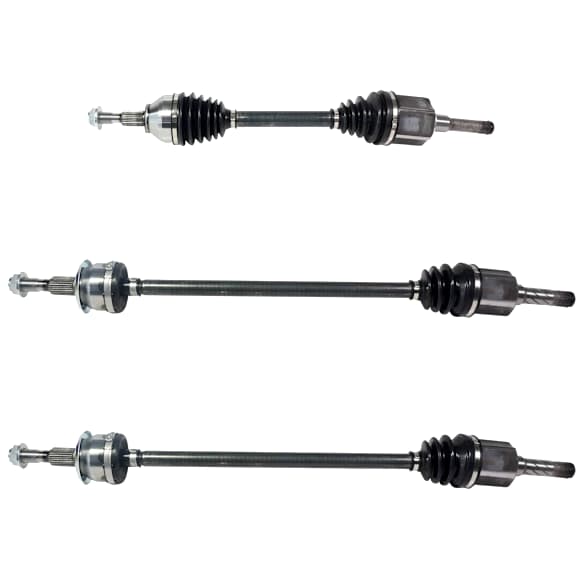 SET-GSPNCV11091-3B Front, Driver Side and Rear, Driver and Passenger Side Axle Assembly - Set of 3, 2.0L, 4Cyl