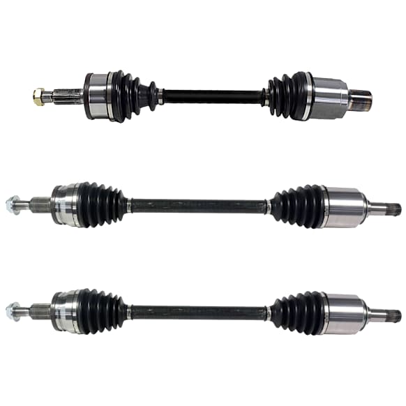 SET-GSPNCV12077-3 Front, Driver Side and Rear, Driver and Passenger Side Axle Assembly - Set of 3, 3.6L, 6Cyl