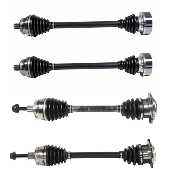 SET-GSPNCV23548-4A Front and Rear, Driver and Passenger Side Axle Assembly - Set of 4, 2.8L, 6Cyl