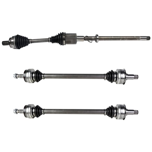 SET-GSPNCV48033-3A Front, Driver Side and Rear, Driver and Passenger Side Axle Assembly - Set of 3