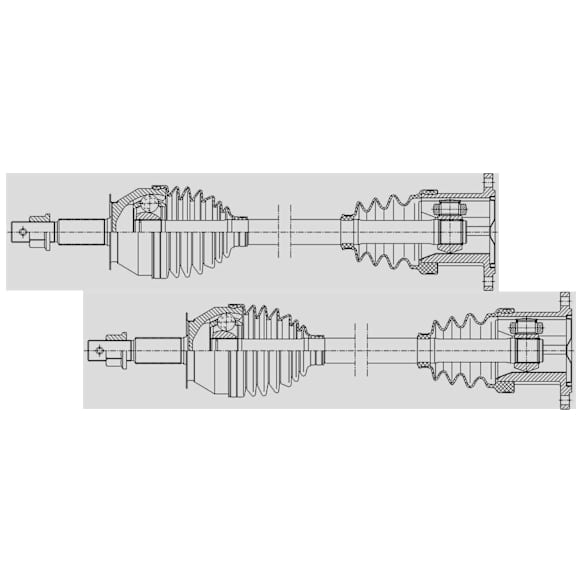 SET-GSPNCV53192-2 Front, Driver and Passenger Side Axle Assembly - Set of 2, 5.6L, 8Cyl