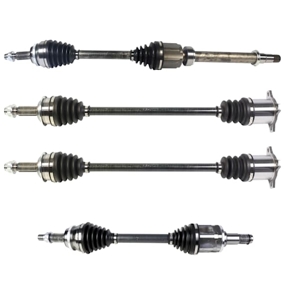 SET-GSPNCV69206-4B Front and Rear, Driver and Passenger Side Axle Assembly - Set of 4, 3.5L, 6Cyl