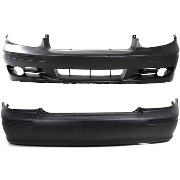 Front and Rear Primed Bumper Cover