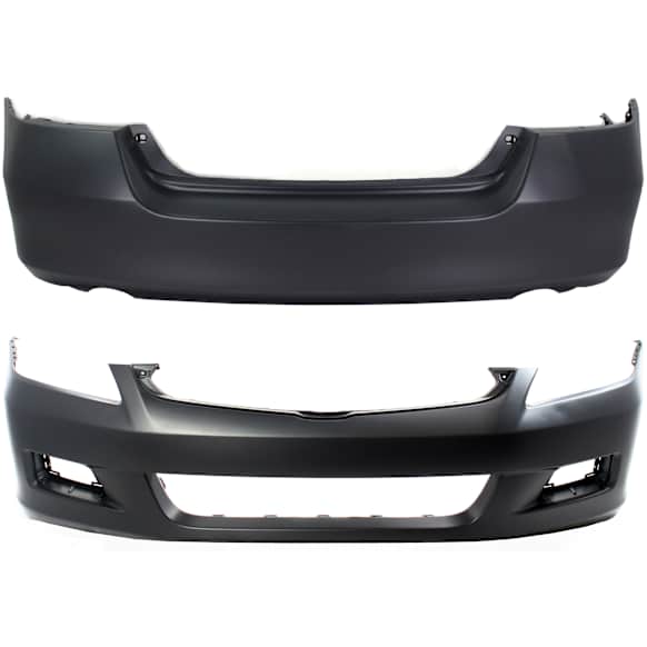 2007 Honda Accord - Front and Rear Primed Bumper Cover, Sedan, CAPA Certified