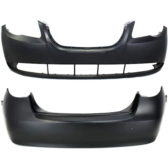 Sedan Front and Rear Primed Bumper Cover