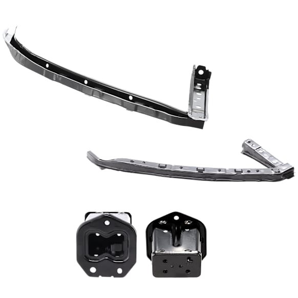 Front, Driver and Passenger Side Bumper Bracket, Sedan