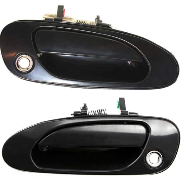 1994 Honda Accord - Front, Driver and Passenger Side Smooth Black Exterior Door Handle, With Key Hole, 2-Door, Coupe