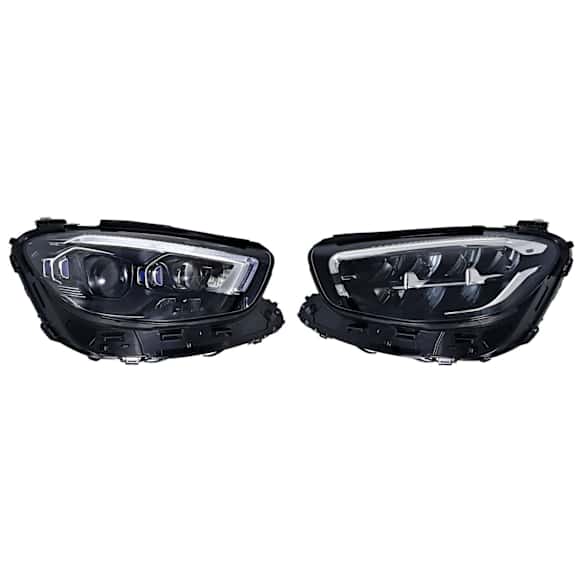 SET-H57014215441-B Driver and Passenger Side LED Headlight, Without bulb(s), CAPA Verified