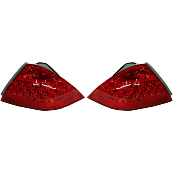 Driver and Passenger Side, Outer Halogen Tail Light, Without bulb(s), OE Replacement