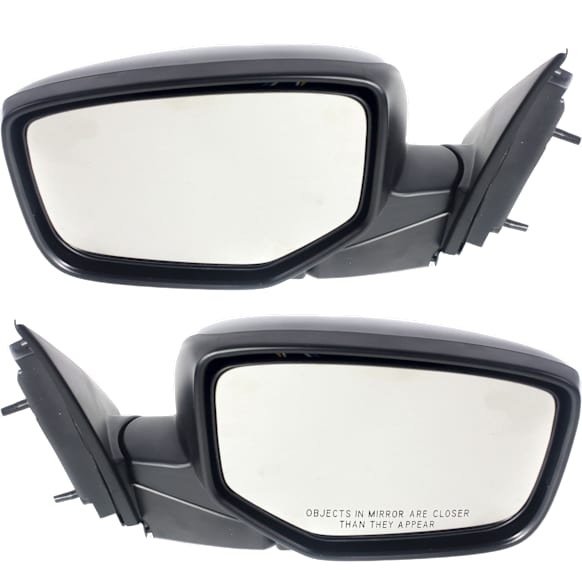 Sedan Driver and Passenger Side Mirror, Power Adjust, Non-Heated, Manual Folding, Paintable, No Signal Light, Without Memory Recall, No Puddle Light, No Auto-Dimming, No Blind Spot Feature